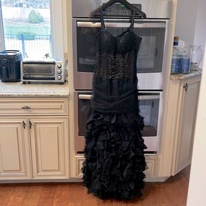 Black evening gown worn once to a wedding